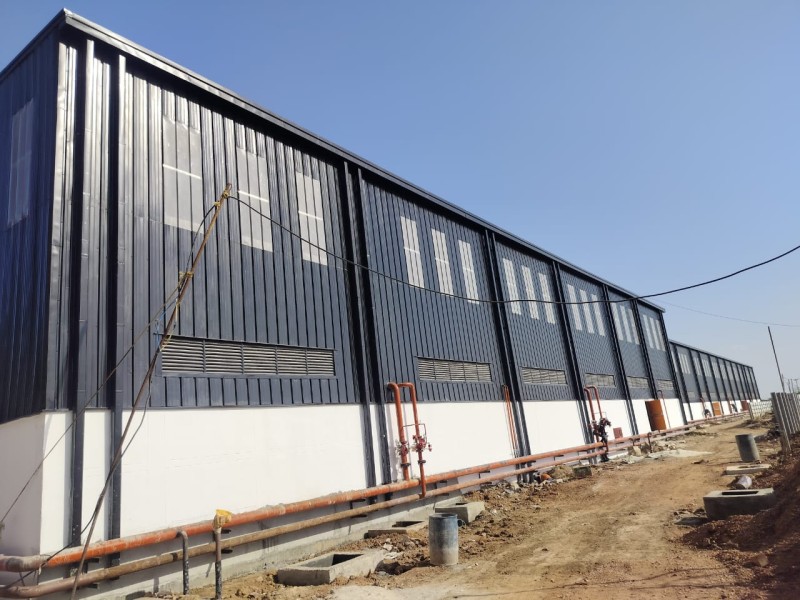 Civil works for the warehouse facility